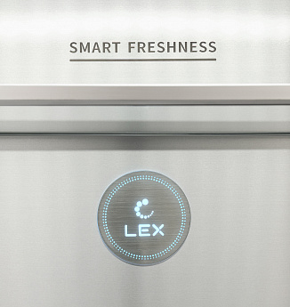картинка Полувстраиваемый холодильник Lex LFD424STGIDBI каменно-серая стеклянная дверца 