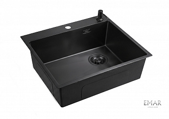 картинка Кухонная мойка Emar EMB-560(TOP) PVD Black 