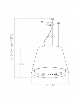 картинка Кухонная вытяжка Elica EASY UX IX/F/50 