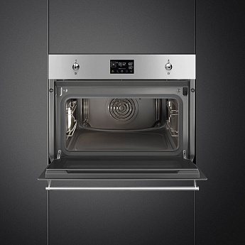 картинка Электрический духовой шкаф с функцией пароварки Smeg SO4302S3X 