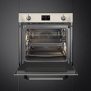 картинка Электрический духовой шкаф Smeg SOP6902S2PP кремовый 