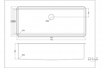 картинка Кухонная мойка Emar Pvd EMB-111 SATIN 