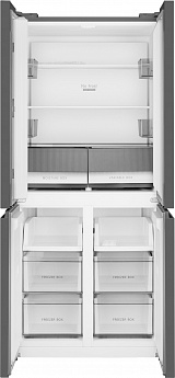 картинка Полувстраиваемый холодильник Weissgauff WCD 450 Dark Grey NoFrost Inverter 