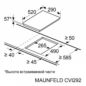 картинка Варочная панель Maunfeld CVI292BG 