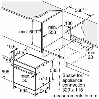 картинка Электрический духовой шкаф Bosch HBJ558YB3Q черный 
