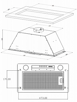 картинка Кухонная вытяжка Korting KHI 6631 RB 