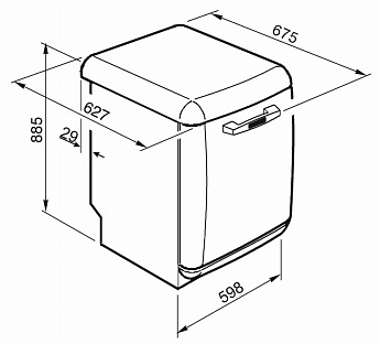 картинка Посудомоечная машина Smeg LVFABBL3 