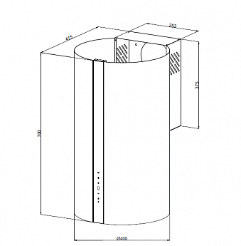 картинка Кухонная вытяжка Kuppersberg VORTEX B  картинка Кухонная вытяжка Kuppersberg VORTEX B