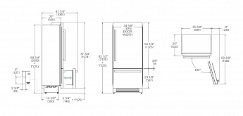 картинка Холодильник Bertazzoni REF905BBLXTT 
