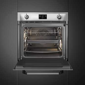 картинка Электрический духовой шкаф с функцией пара Smeg SOP6902S2PX 