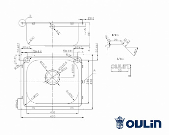 картинка Мойка для кухни Oulin OL-203 