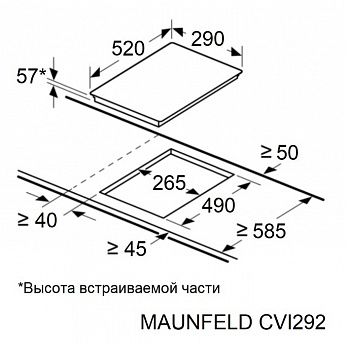 картинка Варочная панель Maunfeld CVI292WH 