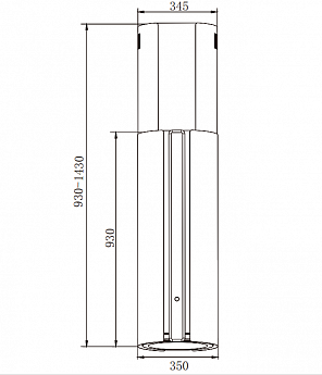 картинка Кухонная вытяжка островная Weissgauff Sun 1400 Island BLDC White 