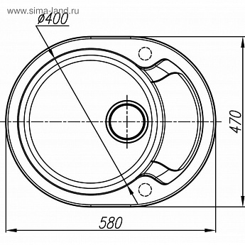 картинка Мойка для кухни Dr. Gans БЕРТА-580 