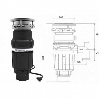 картинка Измельчитель пищевых отходов Bone Crusher 610 AS/K 