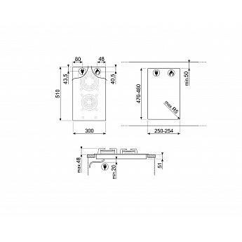 картинка Газовая варочная панель Smeg PV332CN 