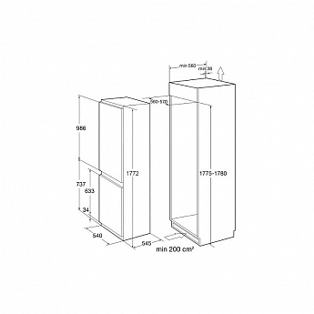 картинка Холодильник Korting KSI 17887 CNFZ 