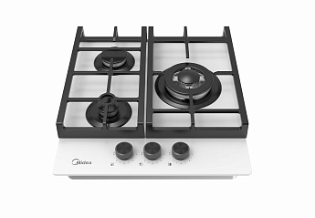 картинка Газовая варочная панель Midea MG449TGW белая 