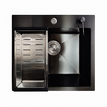картинка Комплект мойка и смеситель Gerda 5045 G+SM.Black 