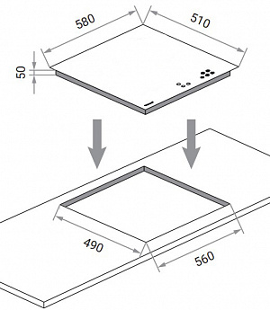 картинка Электрическая варочная панель Weissgauff HV 640 BA 