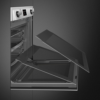 картинка Электрический духовой шкаф с функцией пара Smeg SOP6902S2PX 