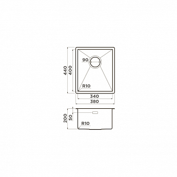 картинка Мойка Omoikiri TAKI 38-U/IF-GB 